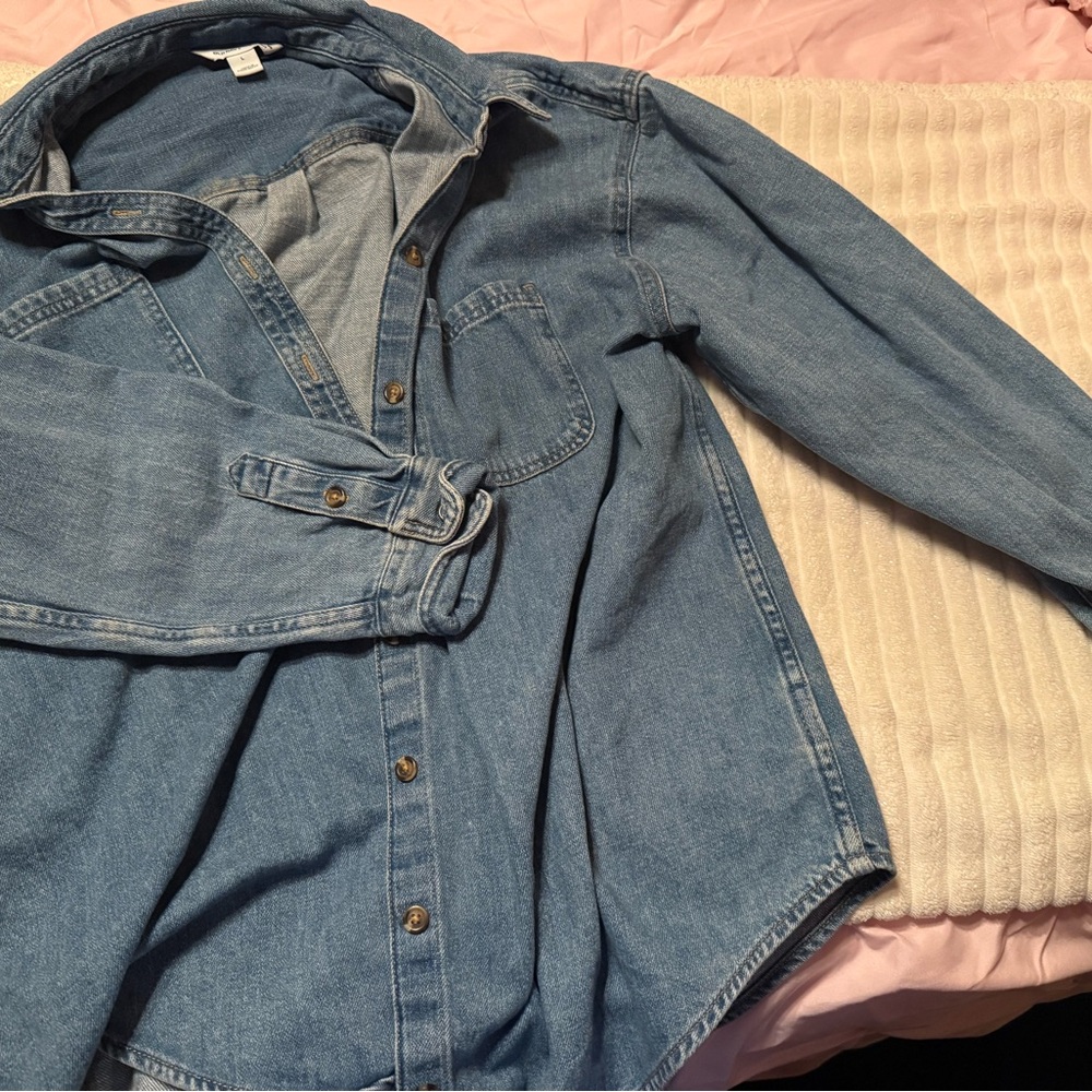 Old Navy Denim Blue Women's Shacket/Overshirt